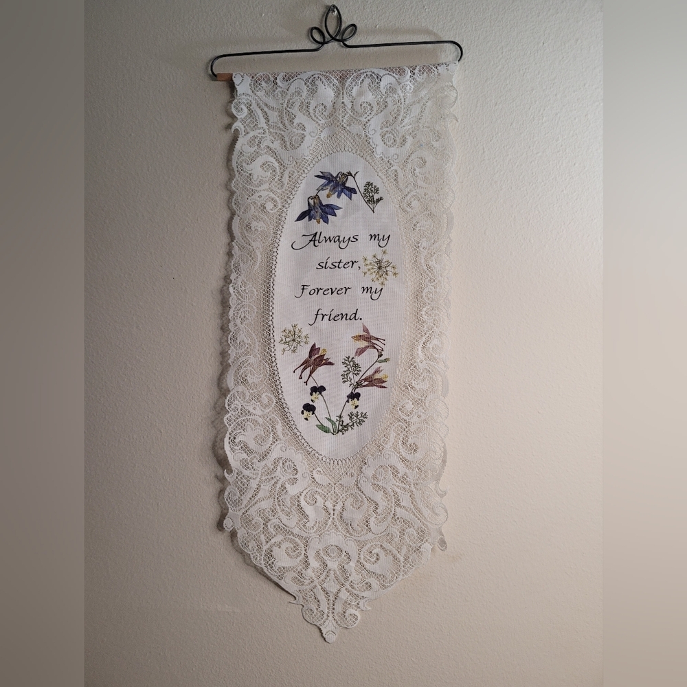 Heritage Lace wall hanging. 277